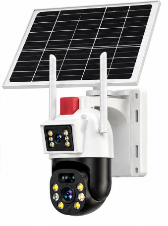 Camera de Supraveghere Solara JE 187 cu 4G 6MP 4K Rotire 360 Vedere Nocturna IR Detectare Umana